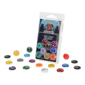 Trackers Counters, Range 0-9, Size 20mm, Random Colours (runic)